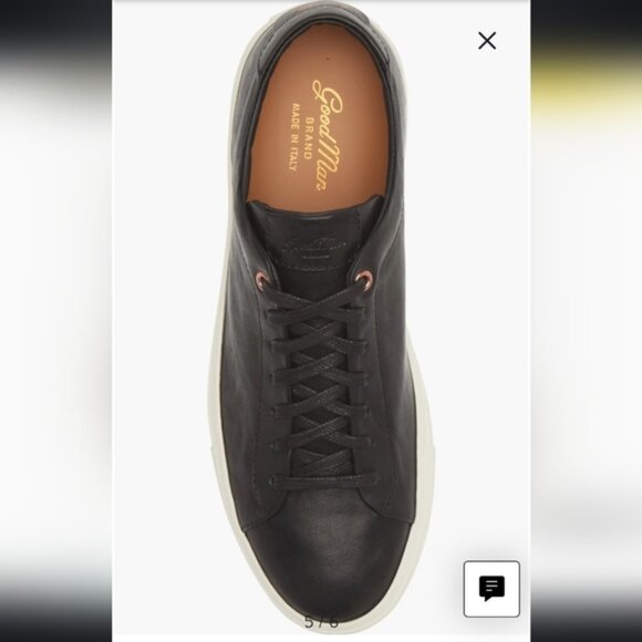 Good Man Edge Leather Black Sneaker sz 16 - Picture 4 of 5